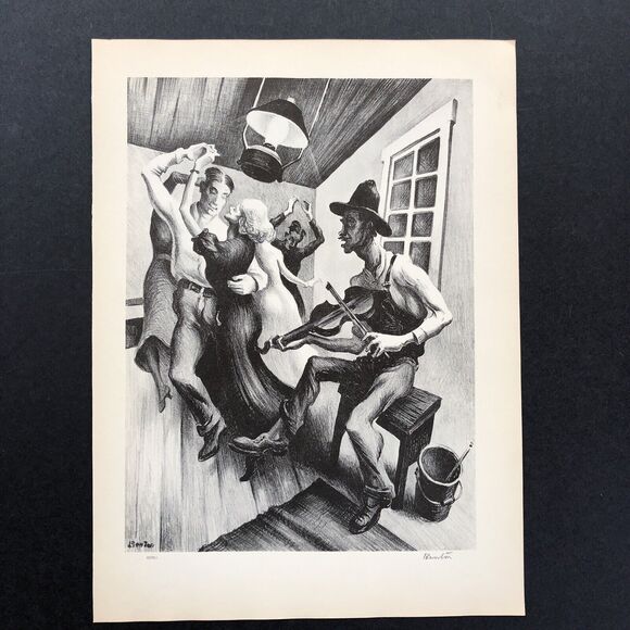 Thomas Hart Benton "I Got A Gal On Sourwood Mountain" 1930s Art Print Collection - Picture 1 of 12